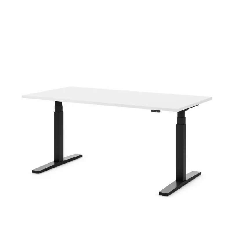 Höhenverstellbarer Schreibtisch Imperio Lift Q2 schwarz;, 160 x 80 cm