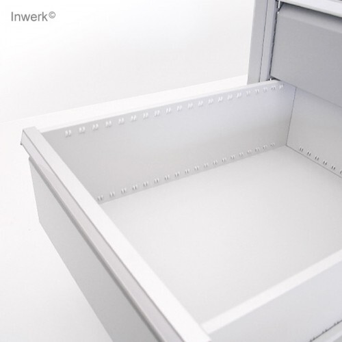 Profi-Werkbank Breite 1500mm - 3 Büromöbel Schubladen mit Inwerk | Höhe 200mm