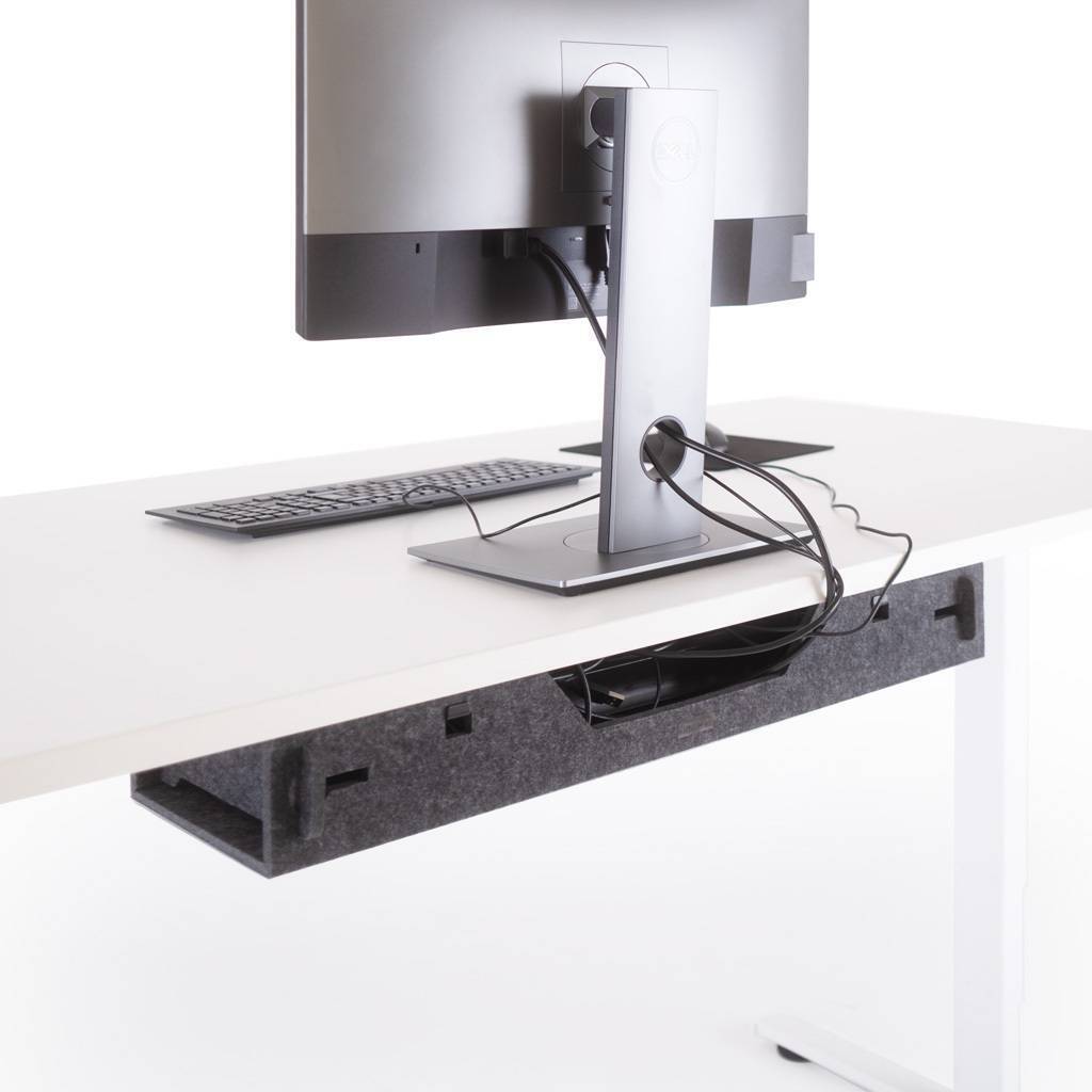 Büromöbel-Set Pro / Schreibtisch, Kabelmanager und Drehstuhl